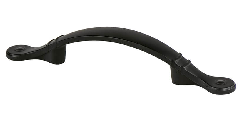 Ringed Arch 3in. CC Matte Black Pull